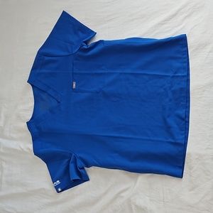 FIGS Technical Collection Mens L Blue Chisec 3 Pocket Scrub Shirt TM3000 T131